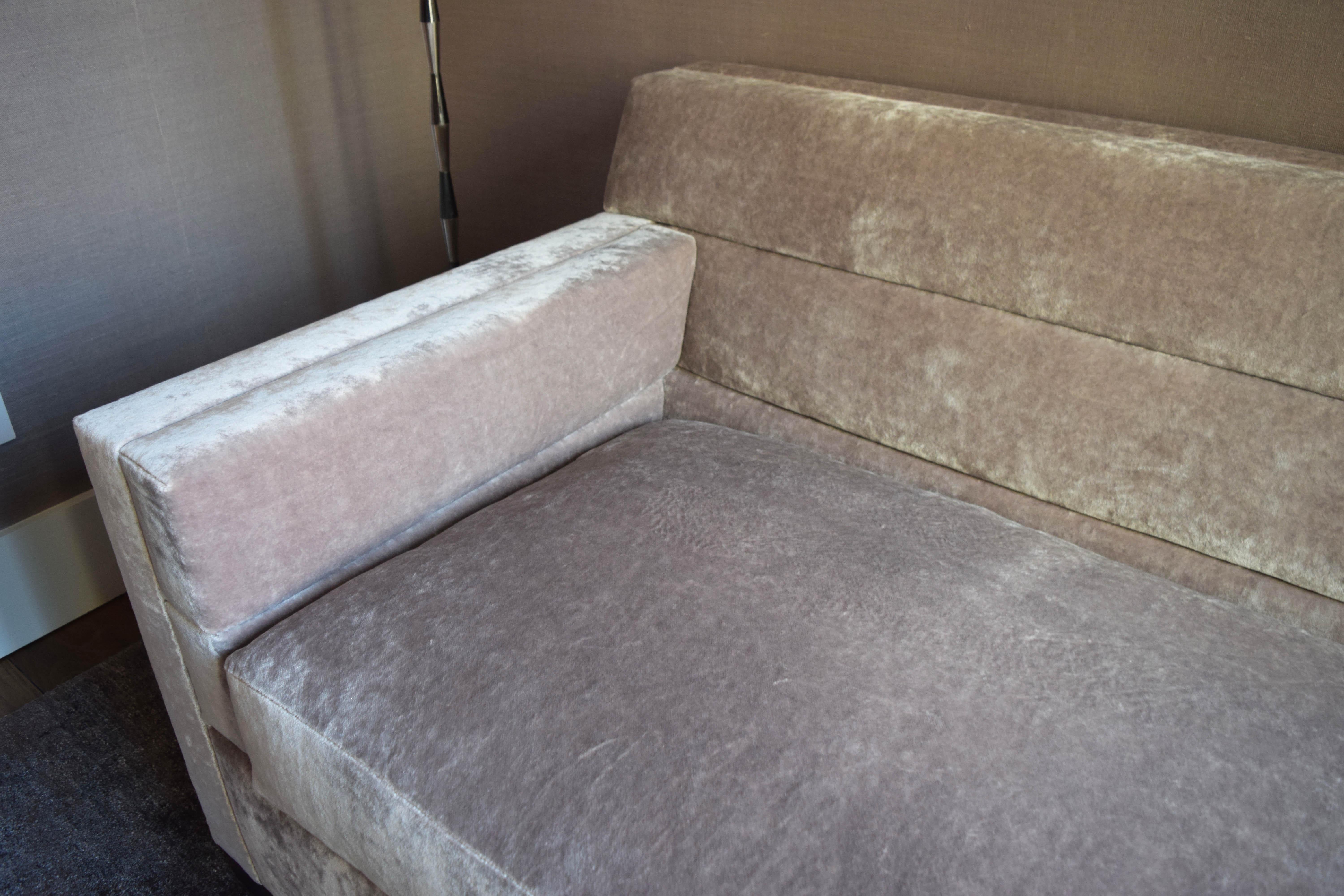 low back modern sofa