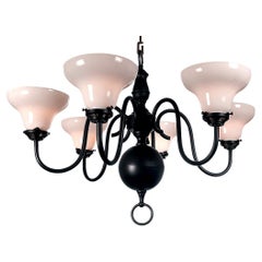 Clean Line Victorian Six Arm Chandelier
