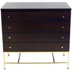 Clean Lined Chest with Brass Hardware Designed by Paul McCobb