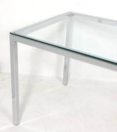 Clean Lined Chrome Mid Century Desk