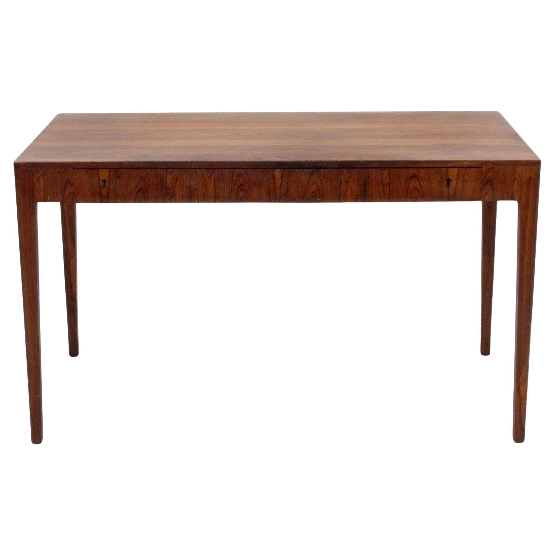 Clean Lined Danish Modern Rosewood Desk by Riis Antonsen