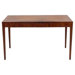 Clean Lined Danish Modern Rosewood Desk by Riis Antonsen