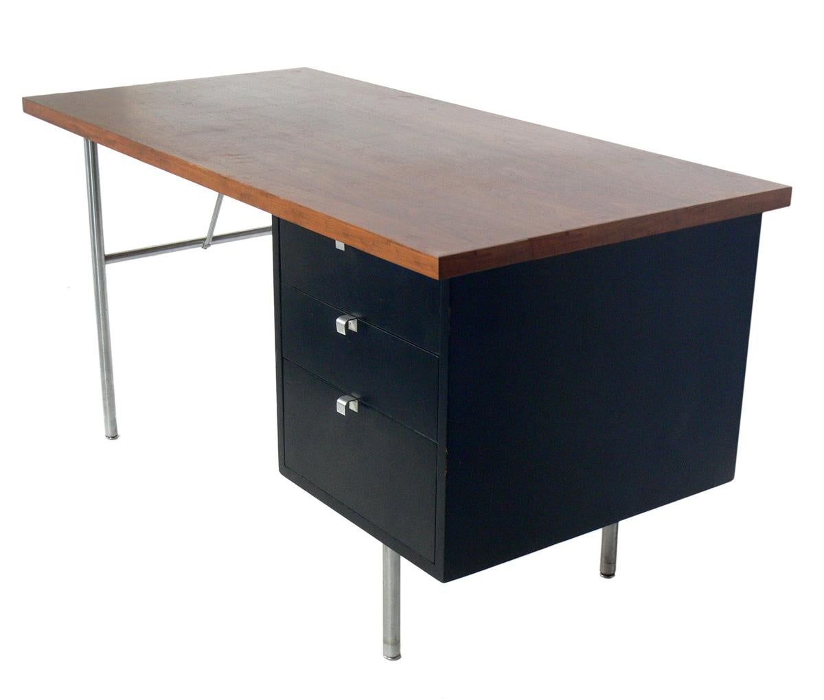 Clean Lined Desk, designed by George Nelson for Herman Miller, American, circa 1950s.