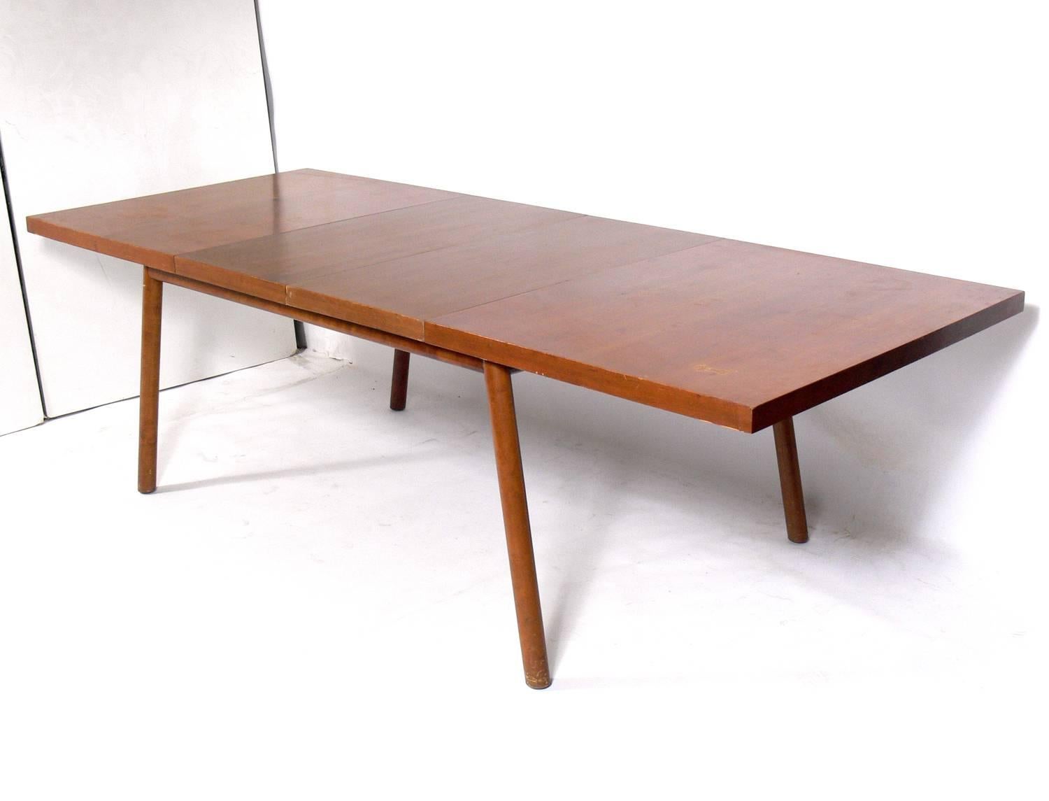 American Clean Lined Dining Table by T.H. Robsjohn-Gibbings For Sale