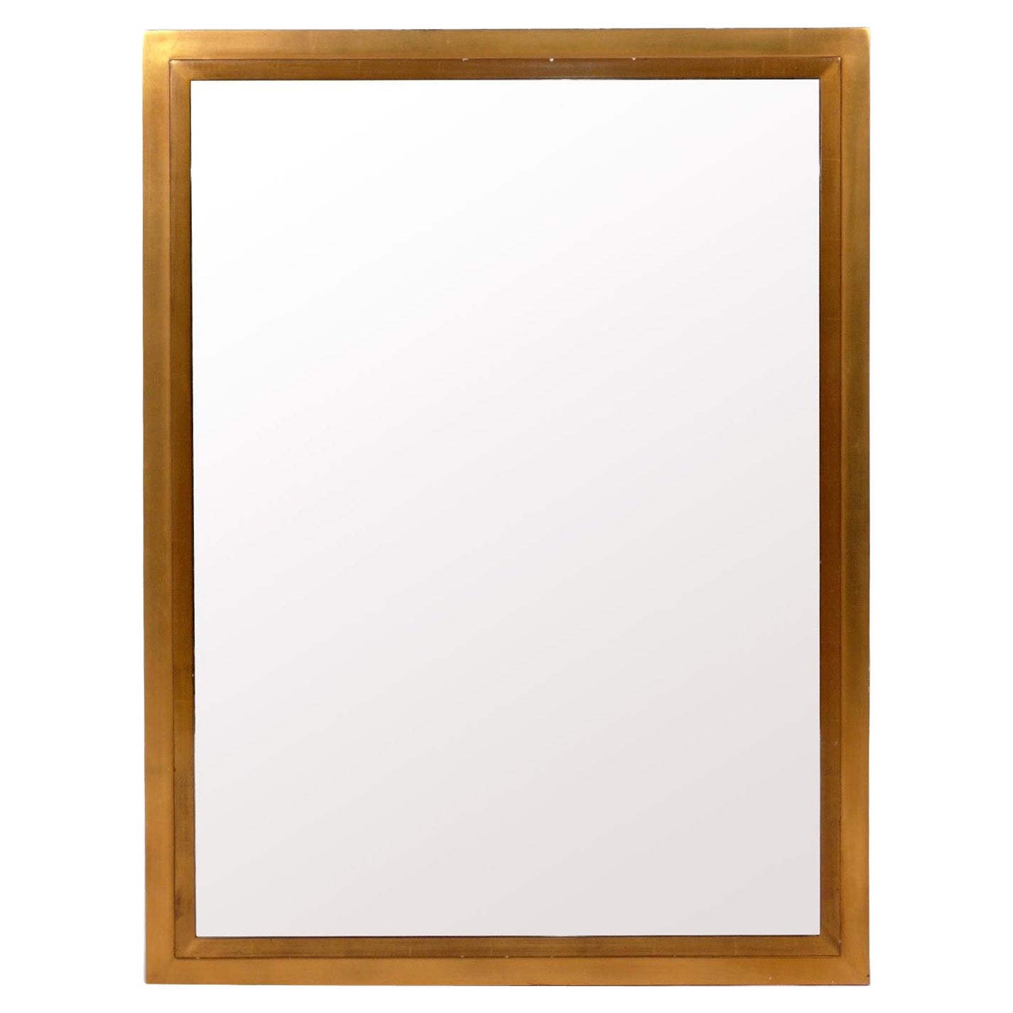 Clean Lined Gilt Wood Mirror from The Carlyle Hotel