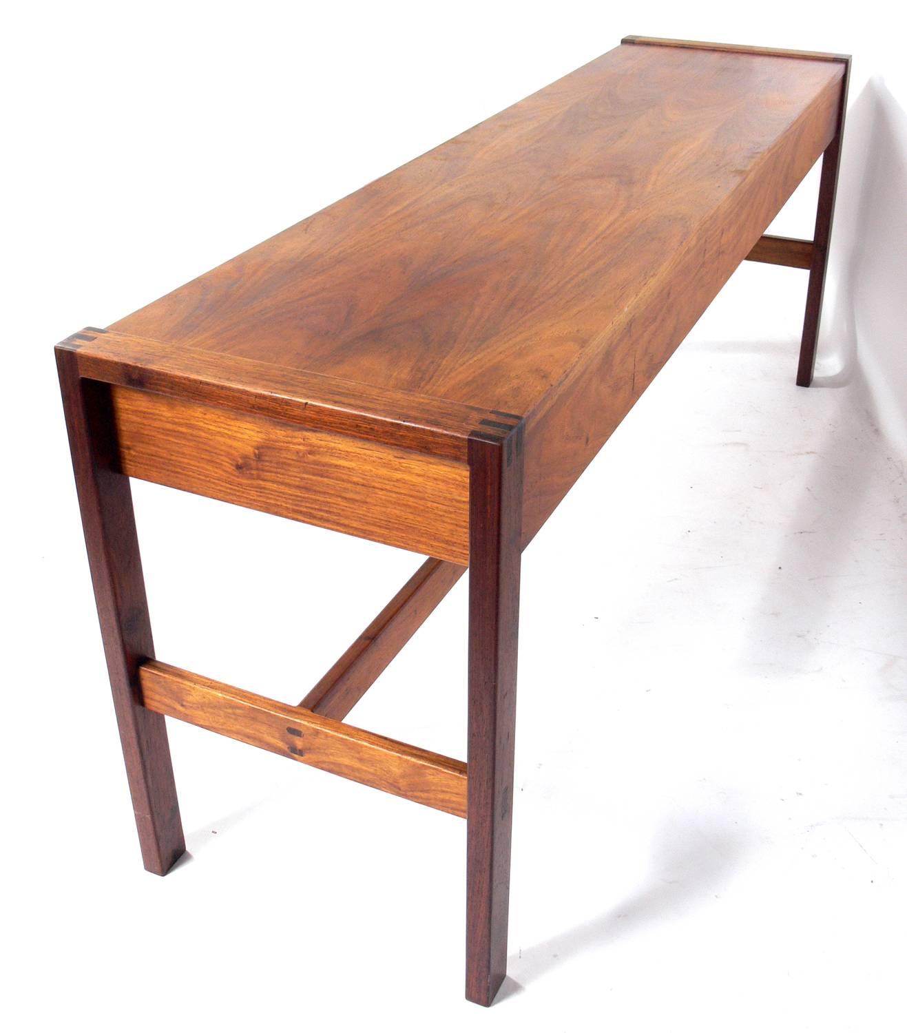 South African Clean Lined Midcentury Console Table by John Tabraham