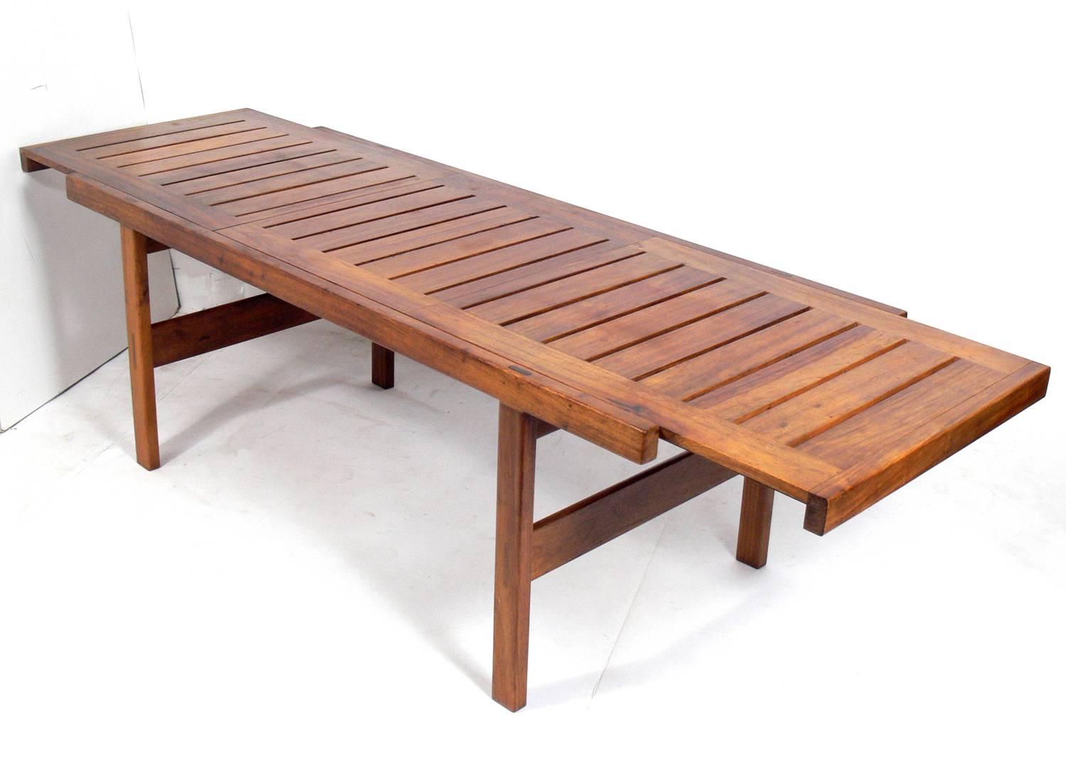 South African Clean Lined Midcentury Dining Table by John Tabraham