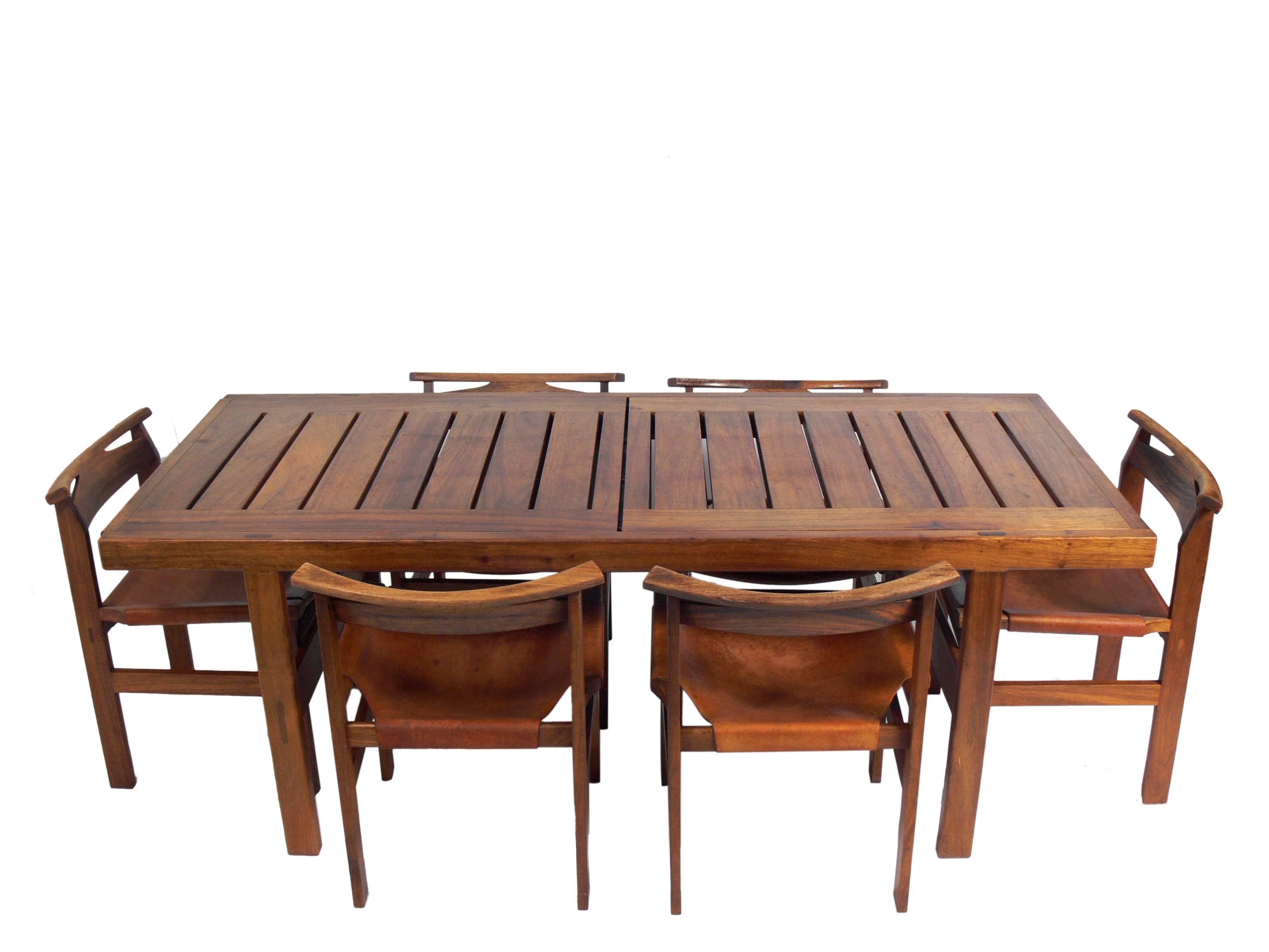 Clean Lined Midcentury Dining Table by John Tabraham In Good Condition In Atlanta, GA