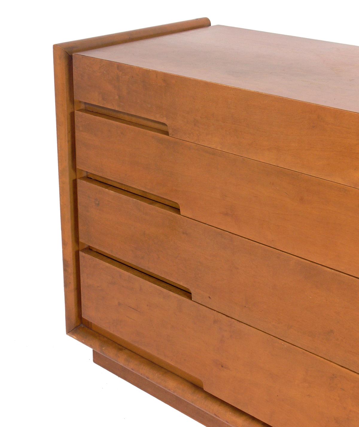 Swedish Clean Lined Modern Chest by Edmond Spence
