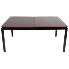 Vintage Clean Lined Rosewood Dining Table by Dunbar