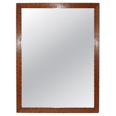 Specchio in palissandro foderato di bianco 41,5" H. x 31" L.