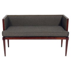Clean Lined Tuxedo Settee or Bench