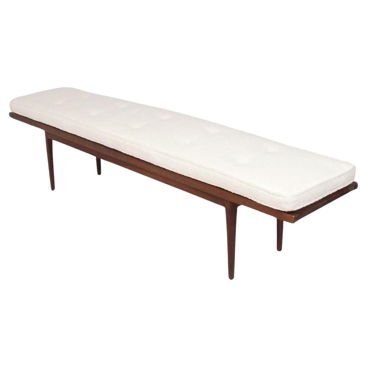 Clean Lined Walnut Bench or Coffee Table by Kipp Stewart for Drexel