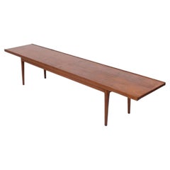 Clean Lined Walnut Bench or Coffee Table by Kipp Stewart for Drexel