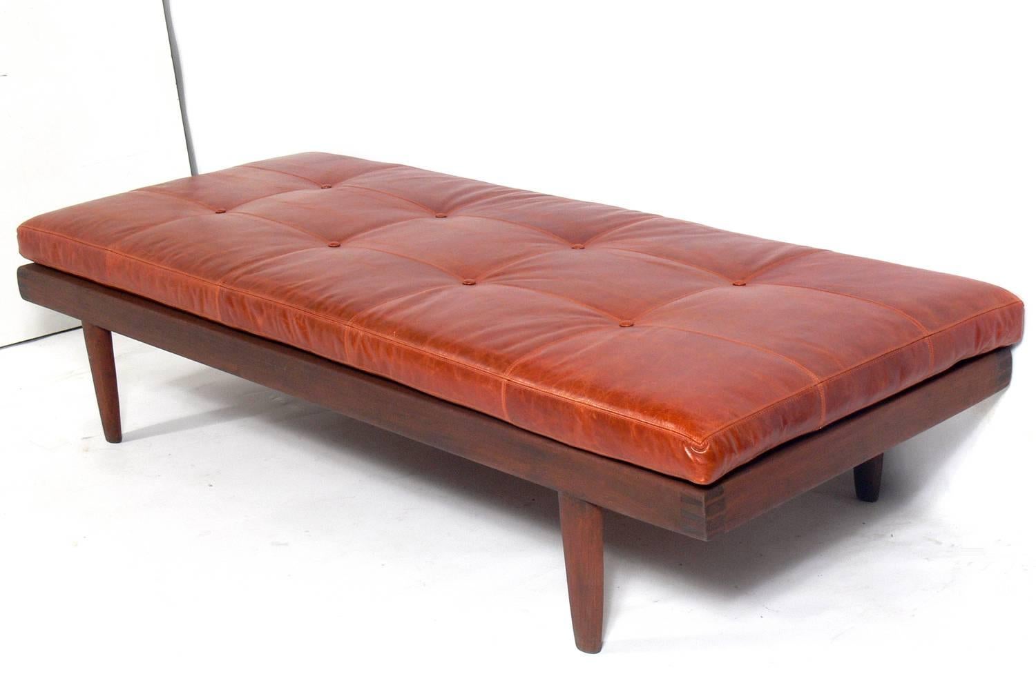 Mid-Century Modern Clean Lined Walnut Daybed Attributed to George Nakashima