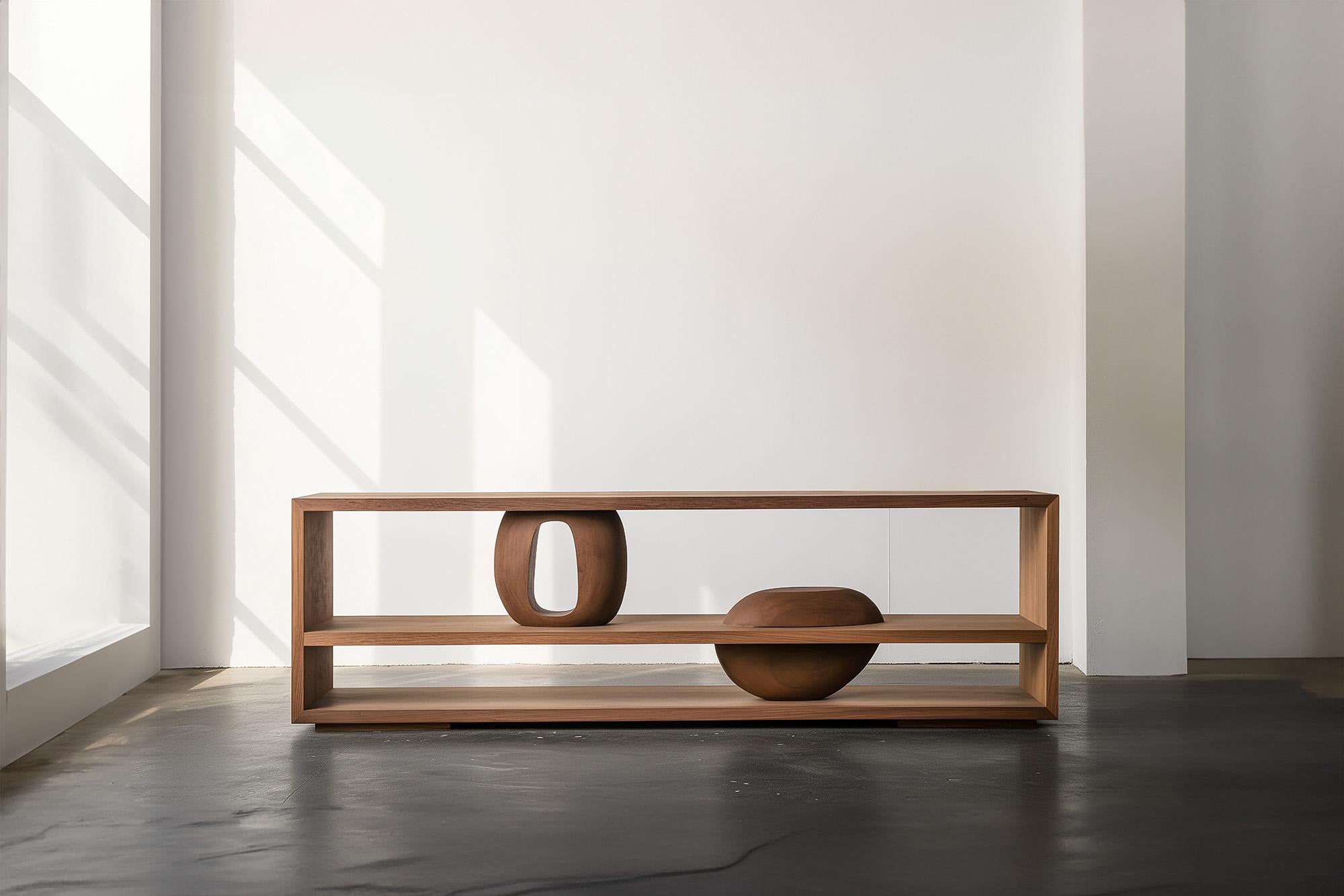 Clean Lines Credenza 9, Warm Wood, NONO's Sereno Sculptural Craftsmanship

—

Sereno Collection
Design by Joel Escalona for NONO

When practicality becomes art, the result is the Sereno Collection by Joel Escalona for NONO. This collection redefines
