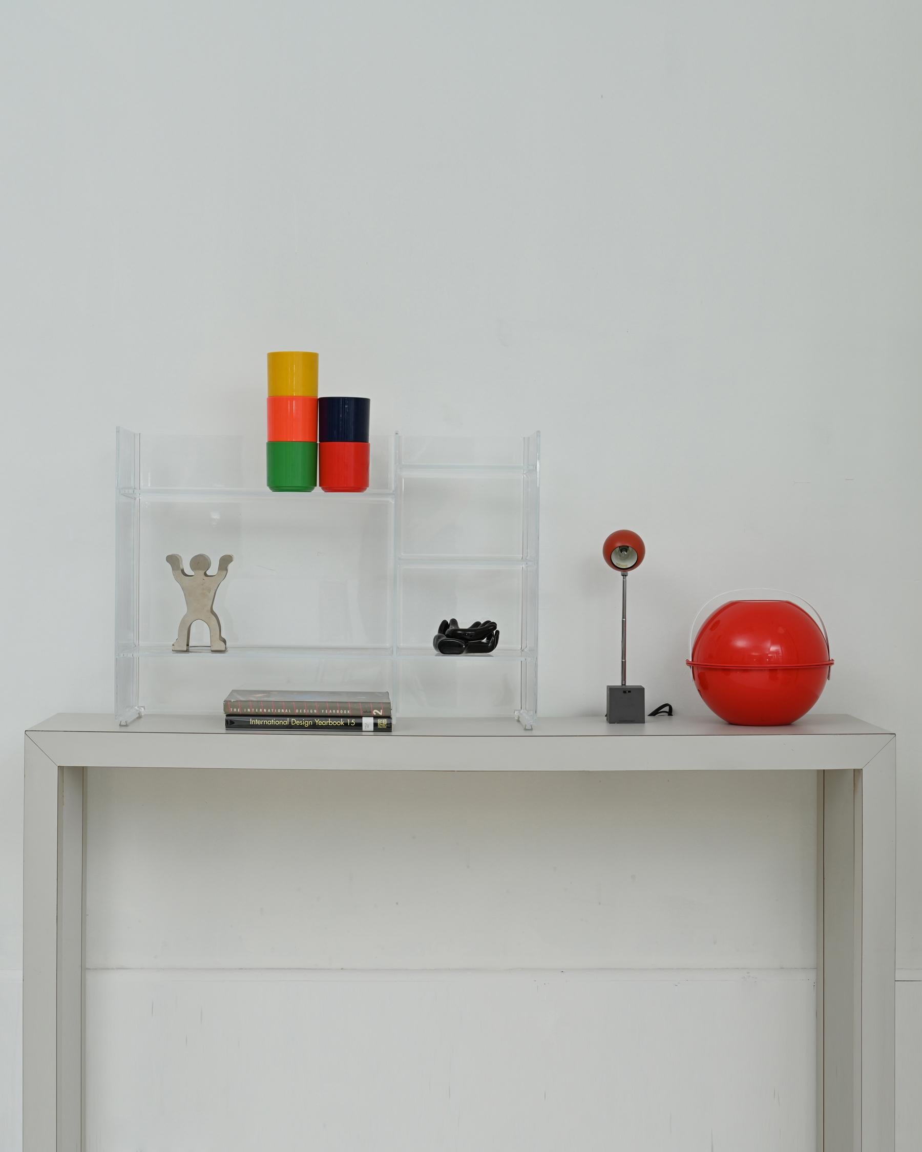 Another modular piece from Kartell designers, the “Sound Rack” by Ludovica and Roberto Palomba is a small cabinet that can take on many forms. It can be stacked and positioned in many ways, lending itself to the creation of various geometric and