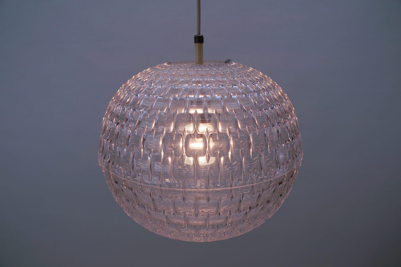 Ceiling lamp by Aloys F. Gangkofner for Erco Leuchten, Germany Lüdenscheid, 1960s.

A very rare, interesting and decorative lamp.

Fully functional.

With an E27 socket. Works with 220V and 110V.

Wiring is suitable for all countries.