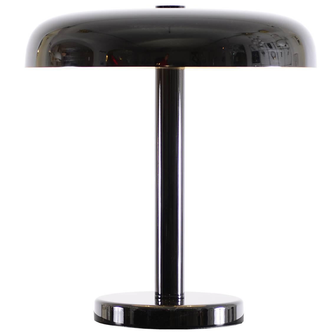 This is a very clear and modern lamp from the Bauhaus- period 1920-1930. 
the image shows a black-lacquered finish.
Manufactured at the WOKA Workshop in Vienna.

All components according to the UL regulations, with an additional charge we will