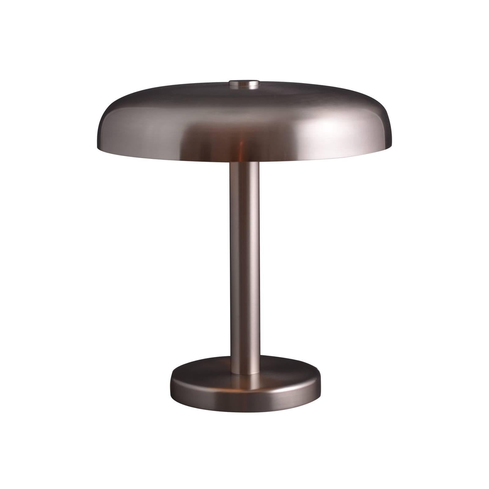 Austrian Clear and Modern Art Deco Style Bauhaus Brass Table Lamp, Re-Edition For Sale
