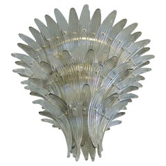 Clear and Smoky Palmette Chandelier