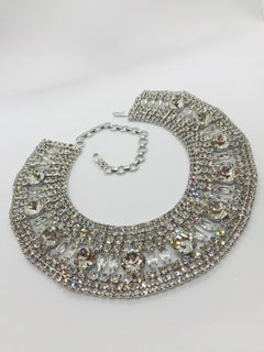 Clear Austrian Crystal Cleopatra Collar Necklace
