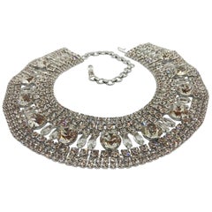 Clear Austrian Crystal Cleopatra Collar Necklace