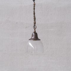 Clear Bell Shaped Antique Pendant Light