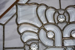 Clear Bevelled, Leaded Glass Mounted in Copper