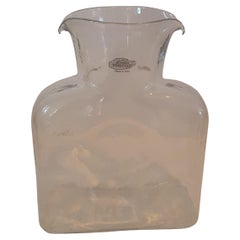 Clear blenko pitcher