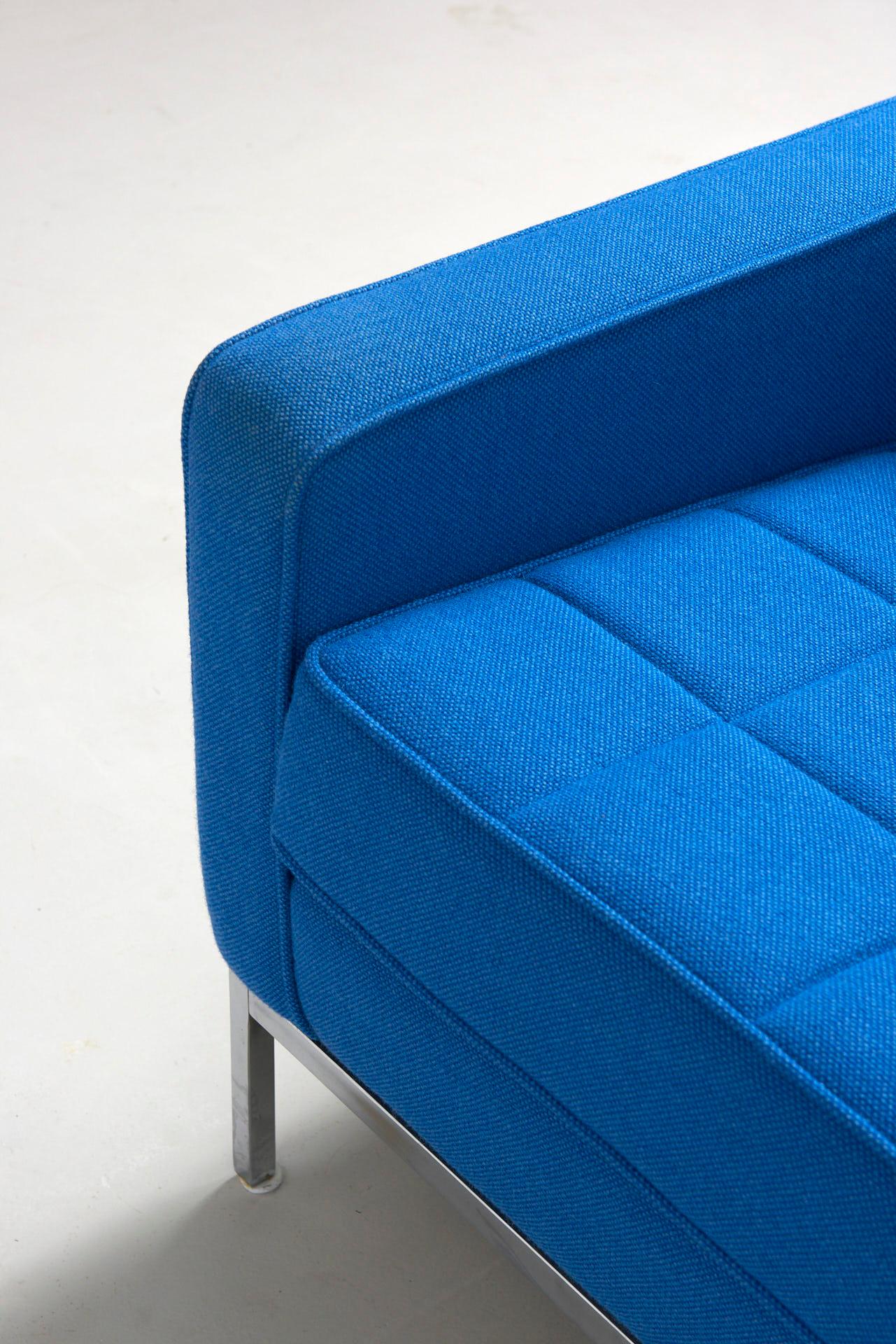 Mid-20th Century Clear Blue Easy Chair by Florence Knoll, 1954