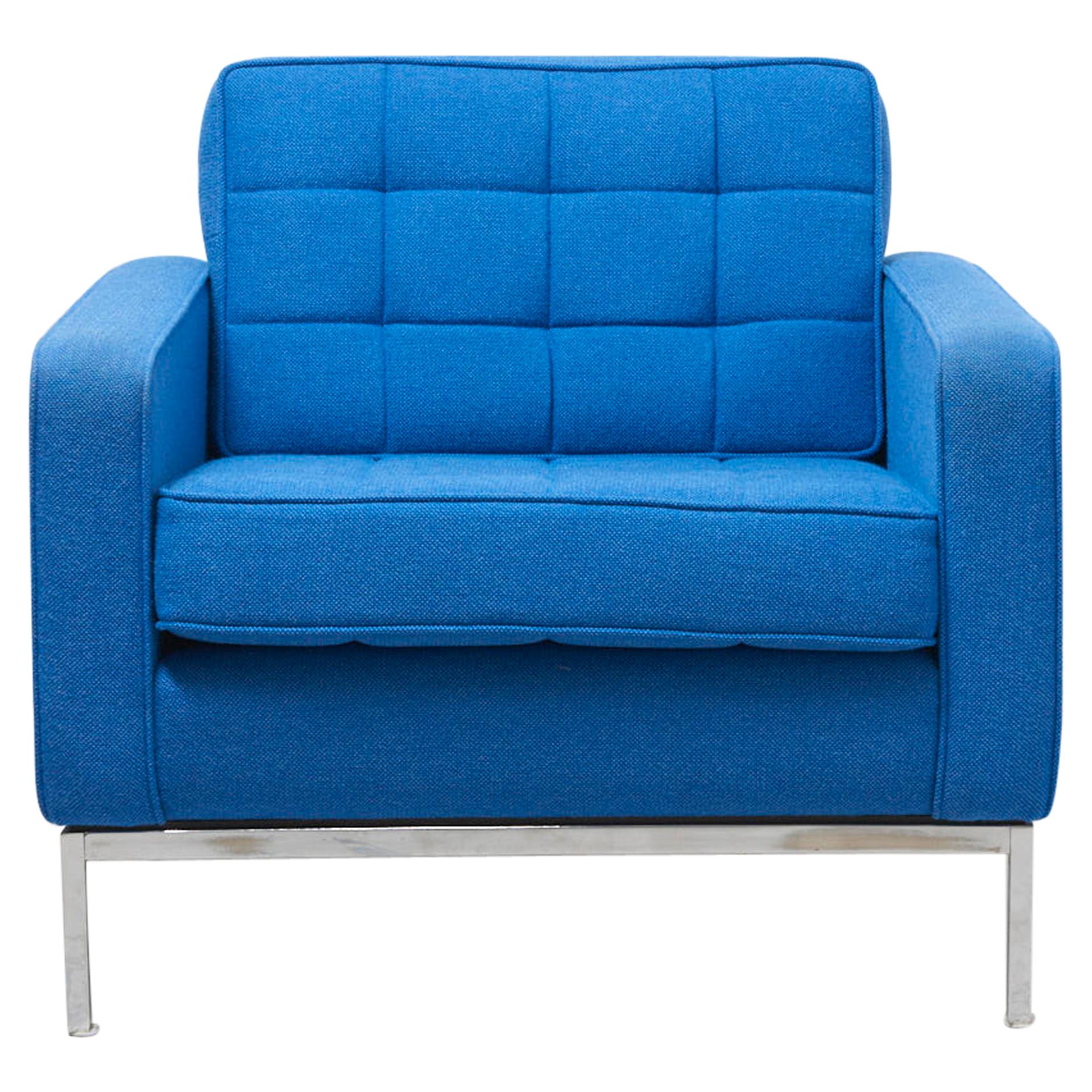 Clear Blue Easy Chair by Florence Knoll, 1954