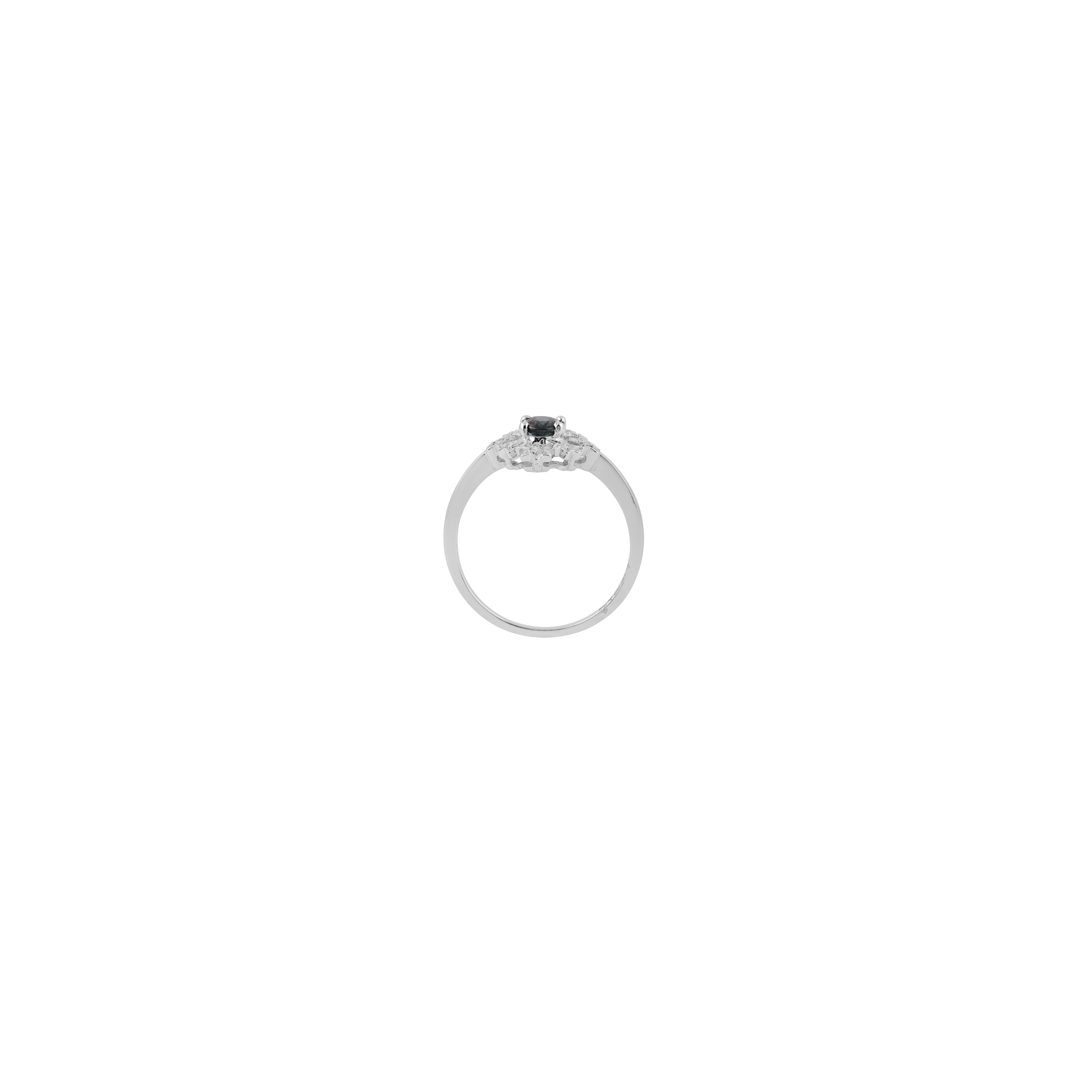 clear sapphire ring