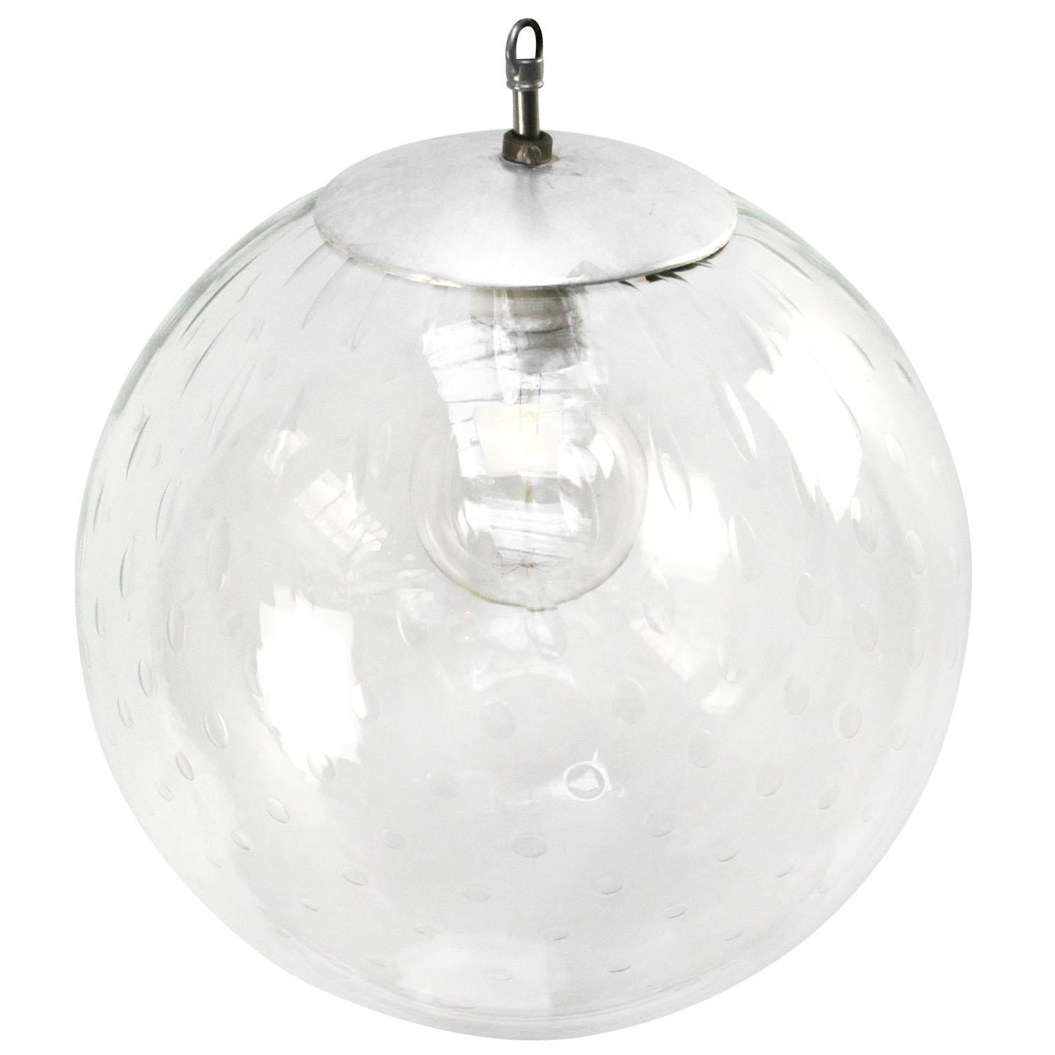 Original vintage air bubble glass pendant by RAAK.
2 Meter black cotton flex.
Aluminium top.

Weight: 3.20 kg / 7.1 lb

Priced per individual item. All lamps have been made suitable by international standards for incandescent light bulbs,