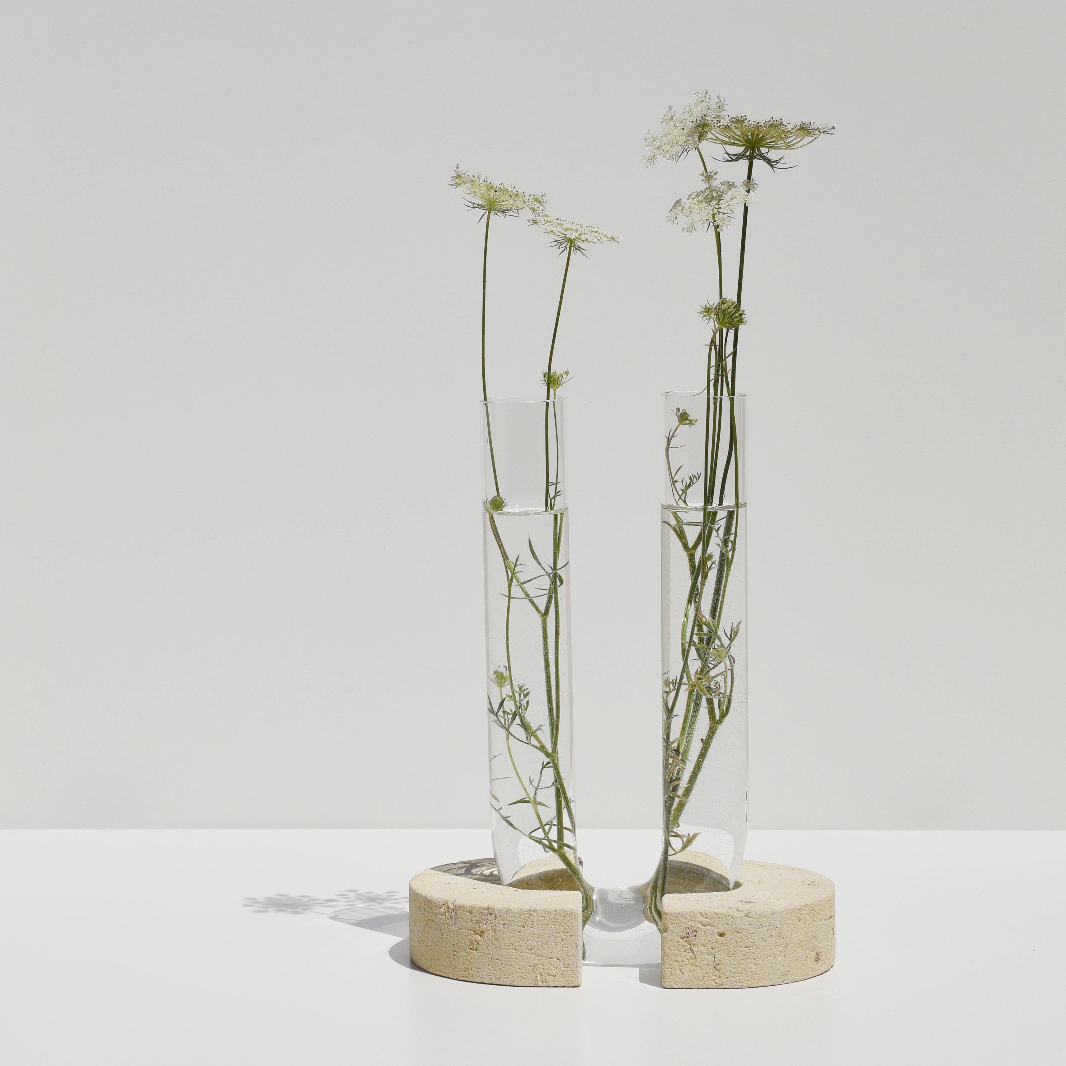 Postmoderne Vase transparent Cochlea del Risveglio de Coki Barbieri en vente