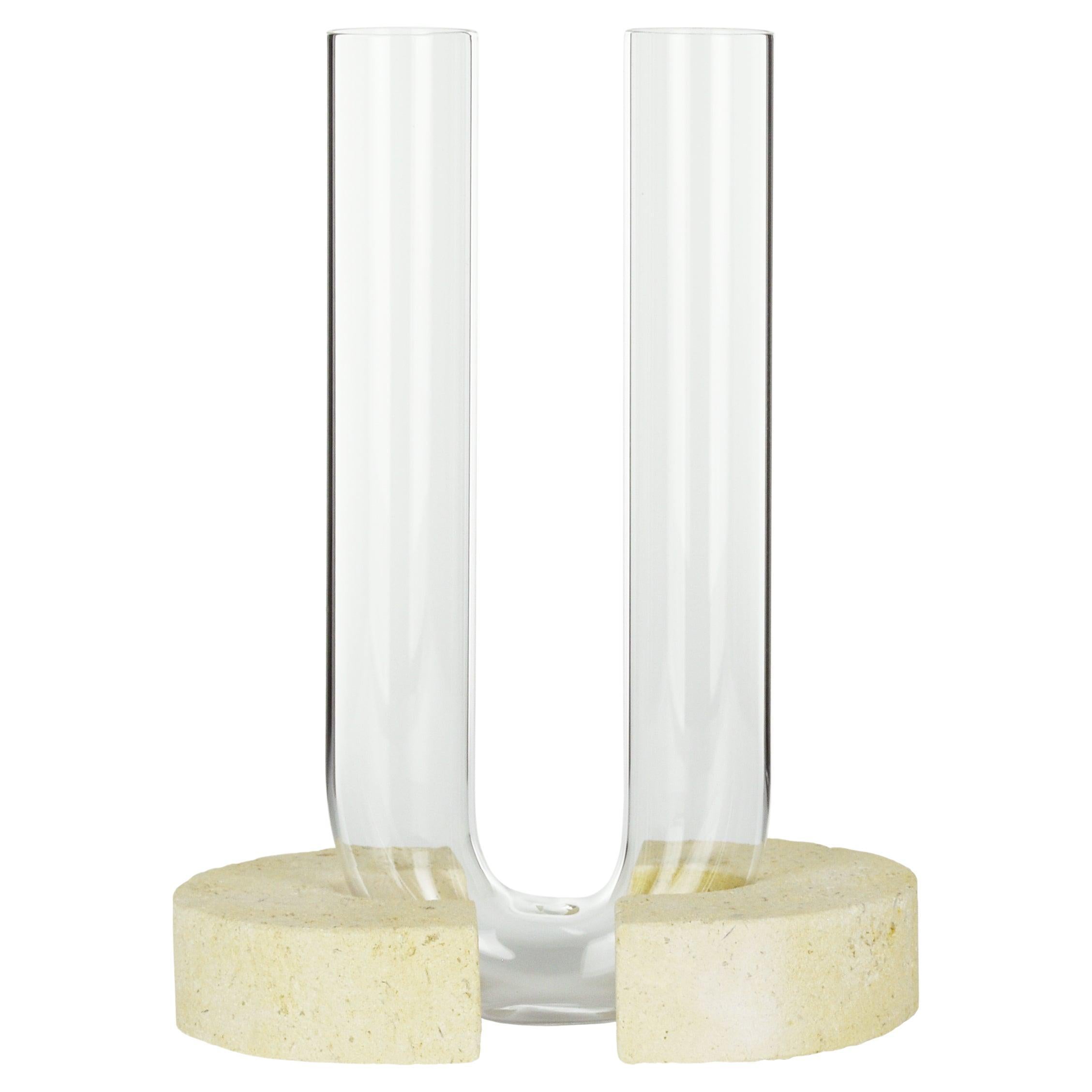 Vase transparent Cochlea del Risveglio de Coki Barbieri