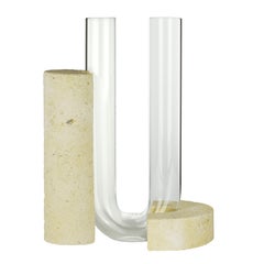 Vase transparent Cochlea Della Consapevolezza de Coki Barbieri