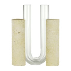 Clear Cochlea Dello Sviluppo Vase by Coki Barbieri