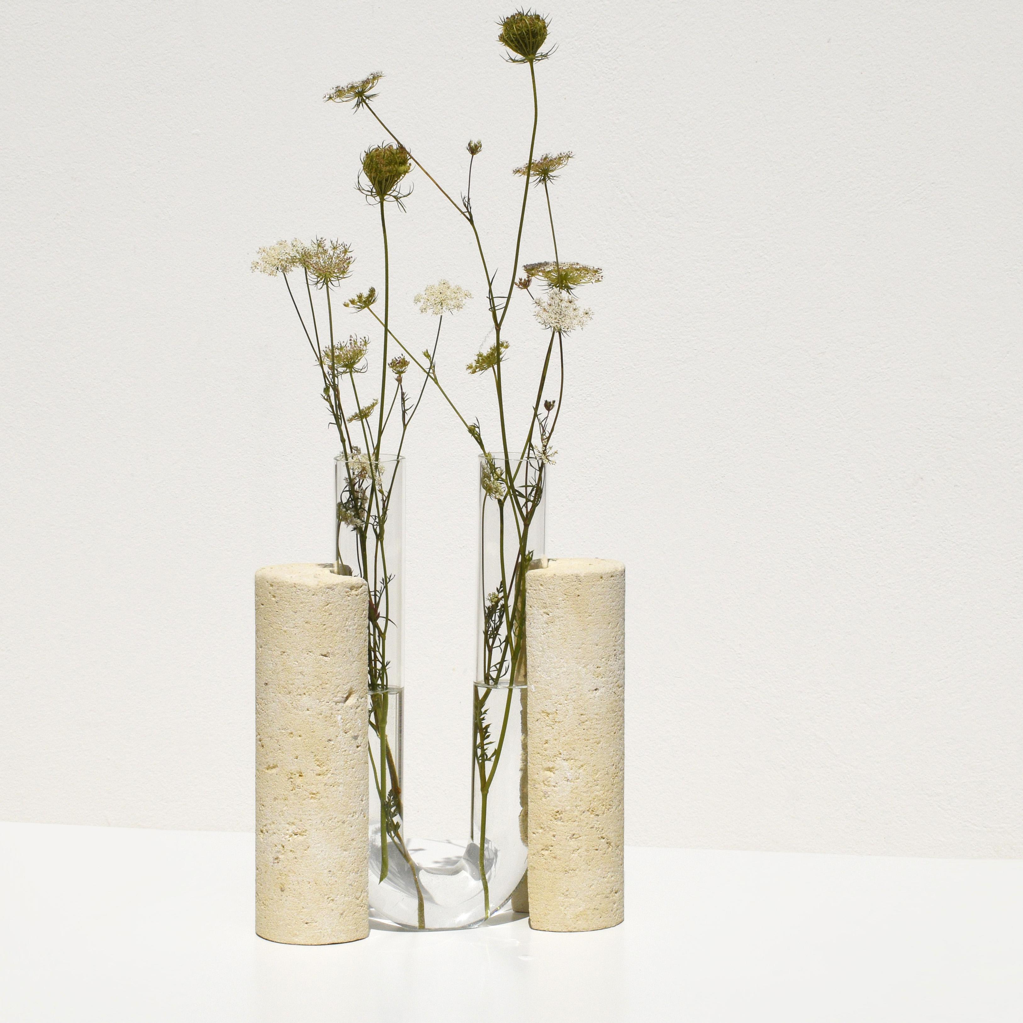 Post-Modern Clear Cochlea Dello Sviluppo Vase by Coki Barbieri For Sale