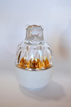 Clear Crystal Baccarat Zoo Bear with Box Function (Crystal Candy Set Series)