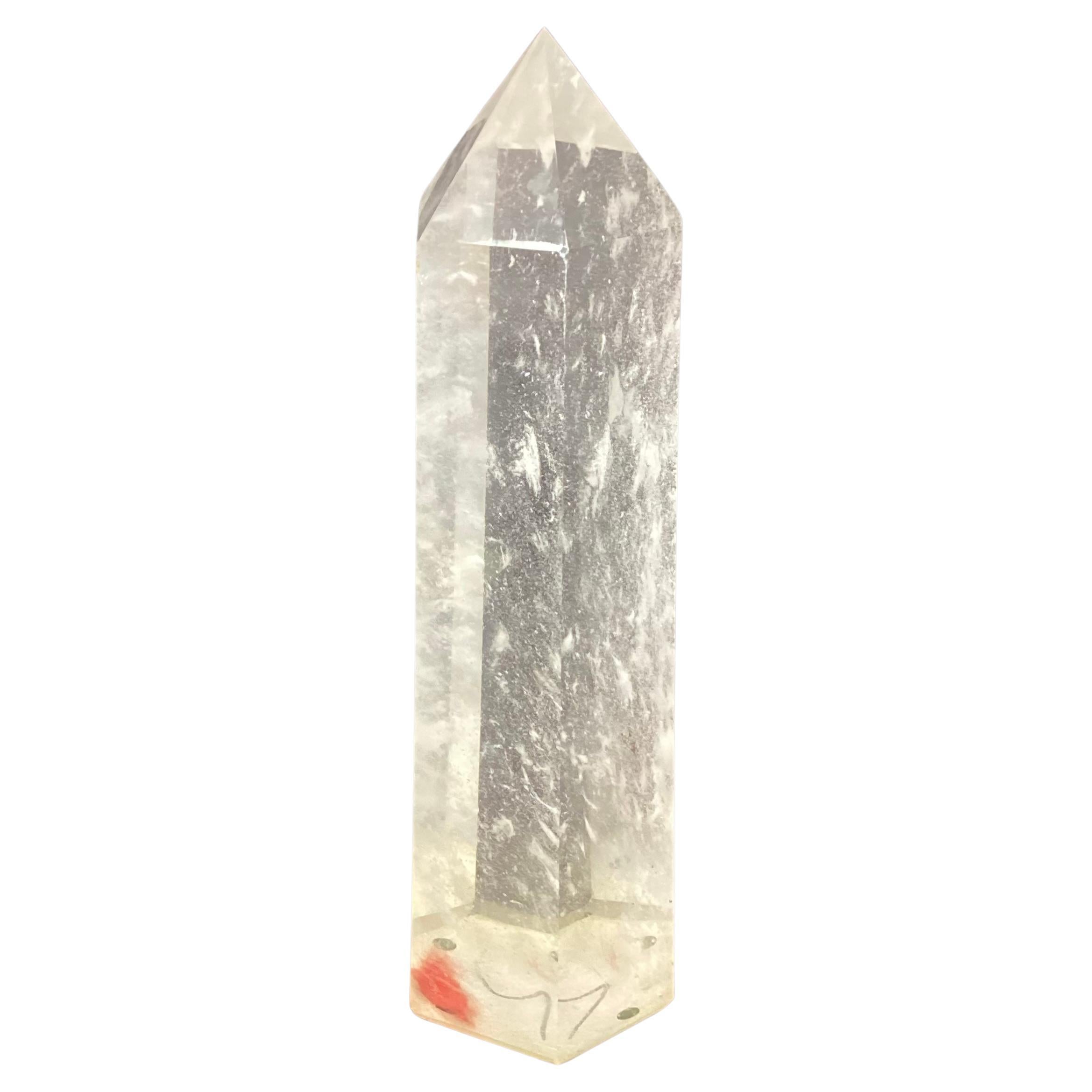 Clear Crystal Quartz Obelisk For Sale