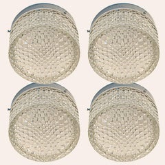 Clear Crystal Wall Lights/Flush Mount, Germany, 1970