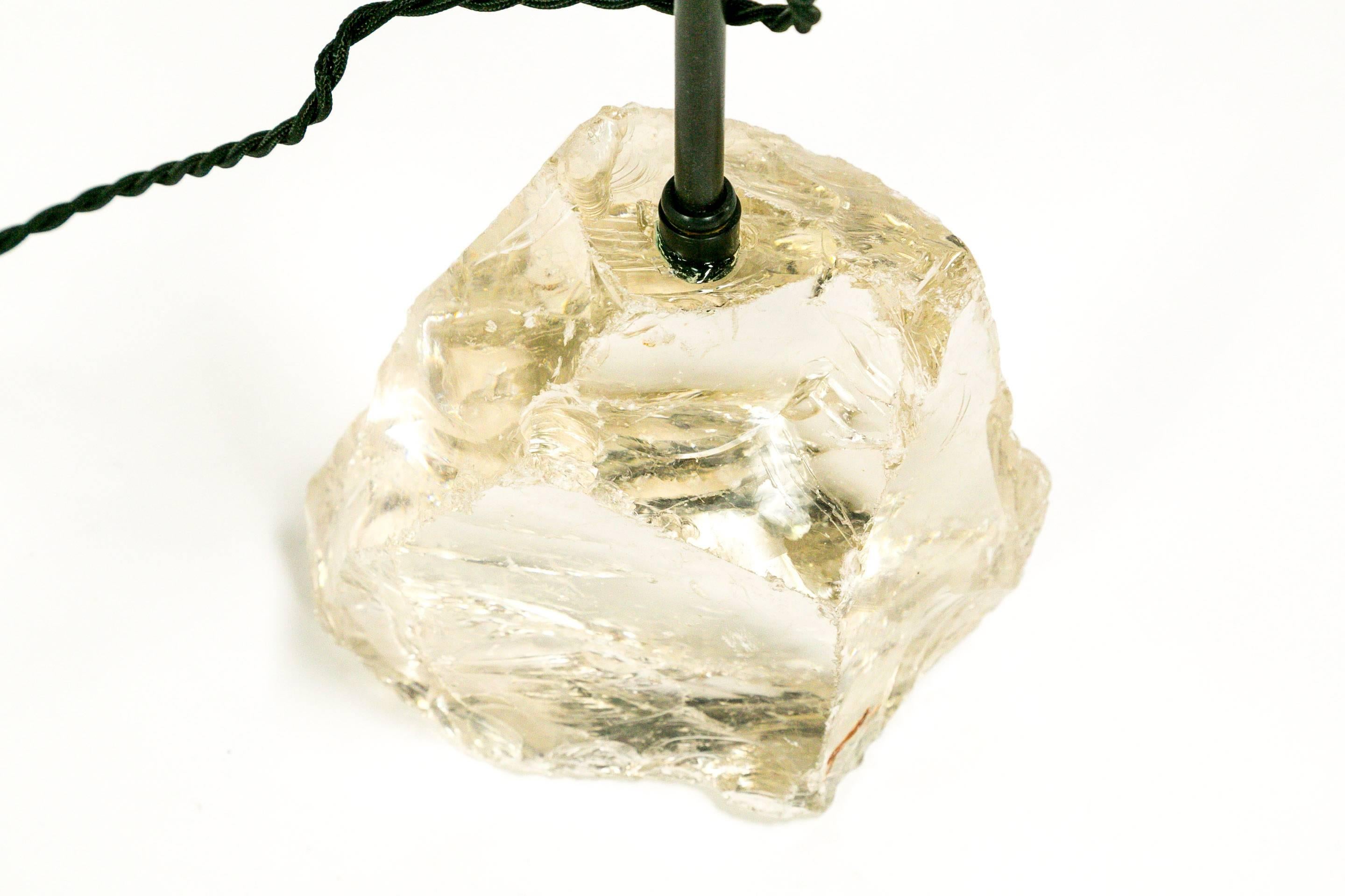 Clear Cullet Glass Gem Lamp 1