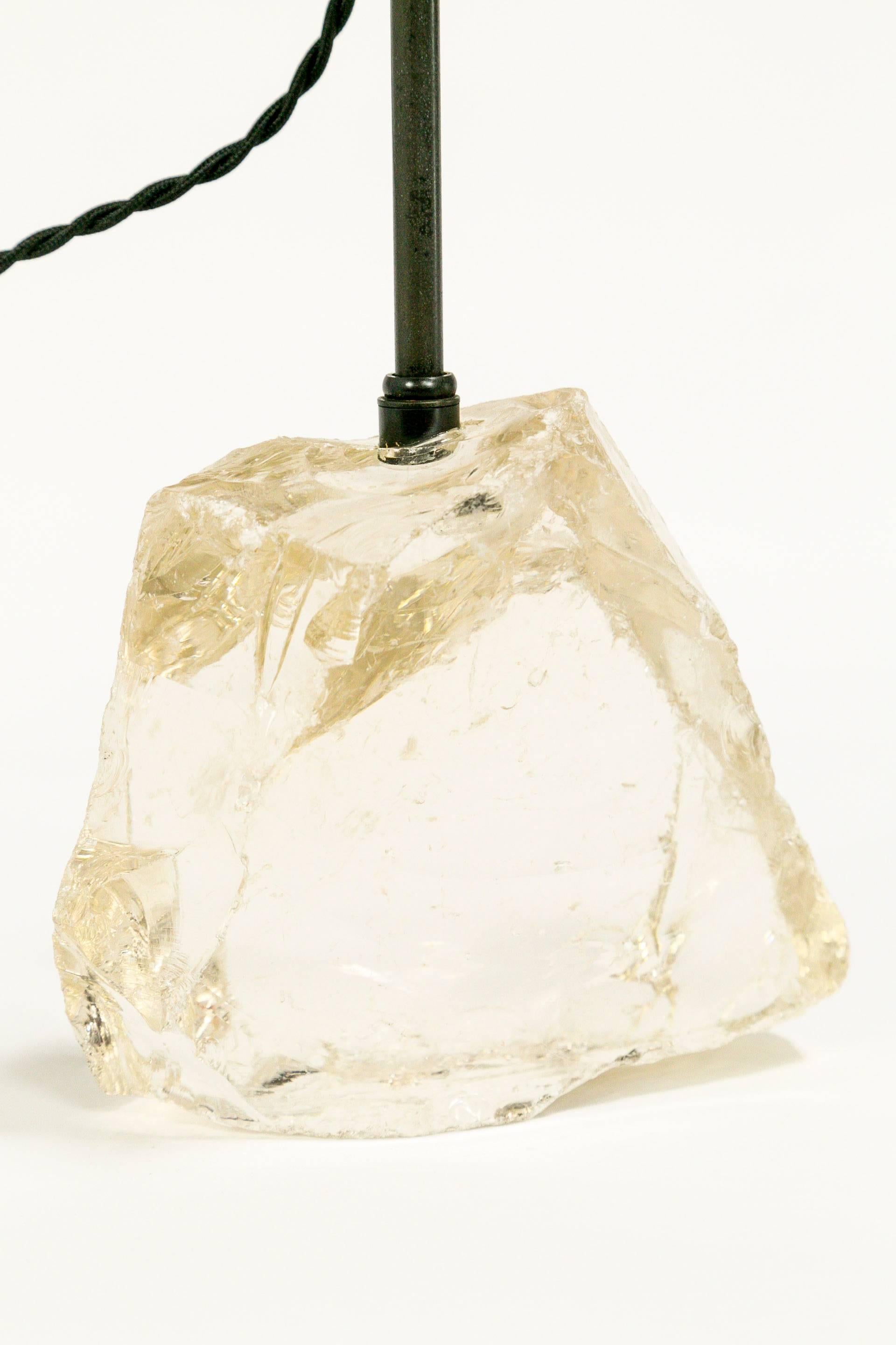 Clear Cullet Glass Gem Lamp 2