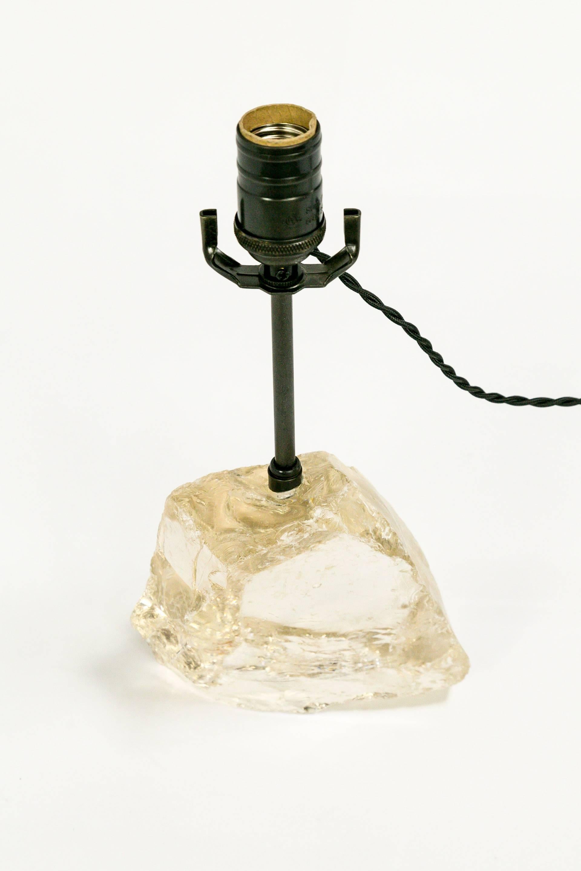 Clear Cullet Glass Gem Lamp 4