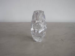 Vase en verre taillé transparent de Vicke Lindstrand pour Kosta