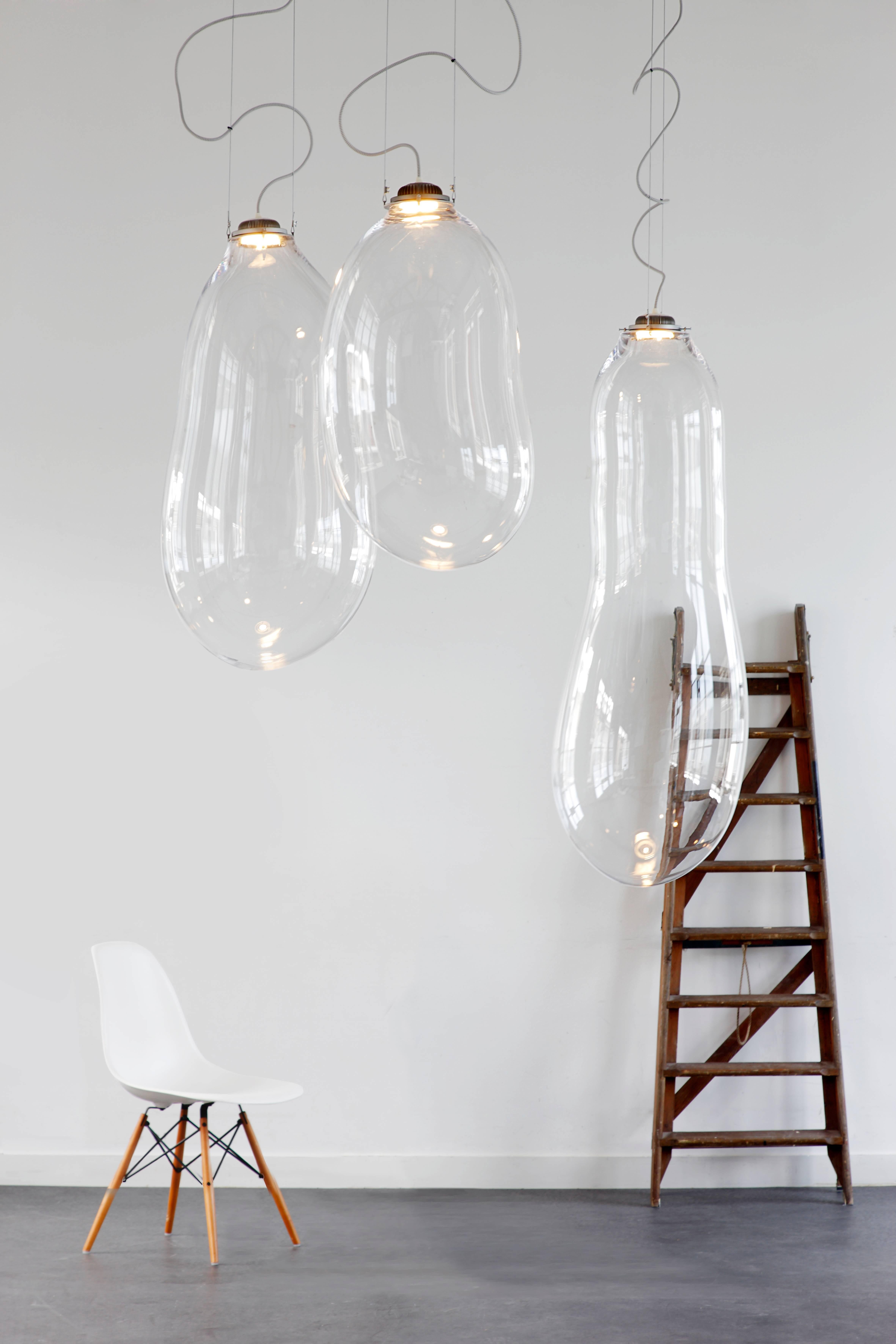 Contemporary Clear Extra Large Big Bubble Pendant Light by Alex de Witte For Sale