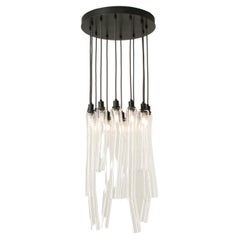 Clear Fold Round Chandelier by SkLO