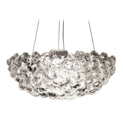 Large Clear Glass Aqualumina Chandelier by Studio Bel Vetro