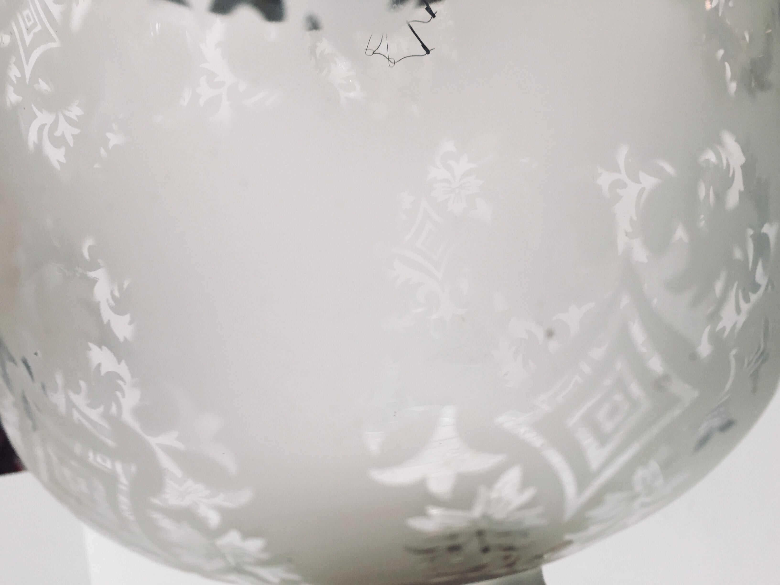 Lanterne de salle Bell Jar en verre clair dépoli en vente 3